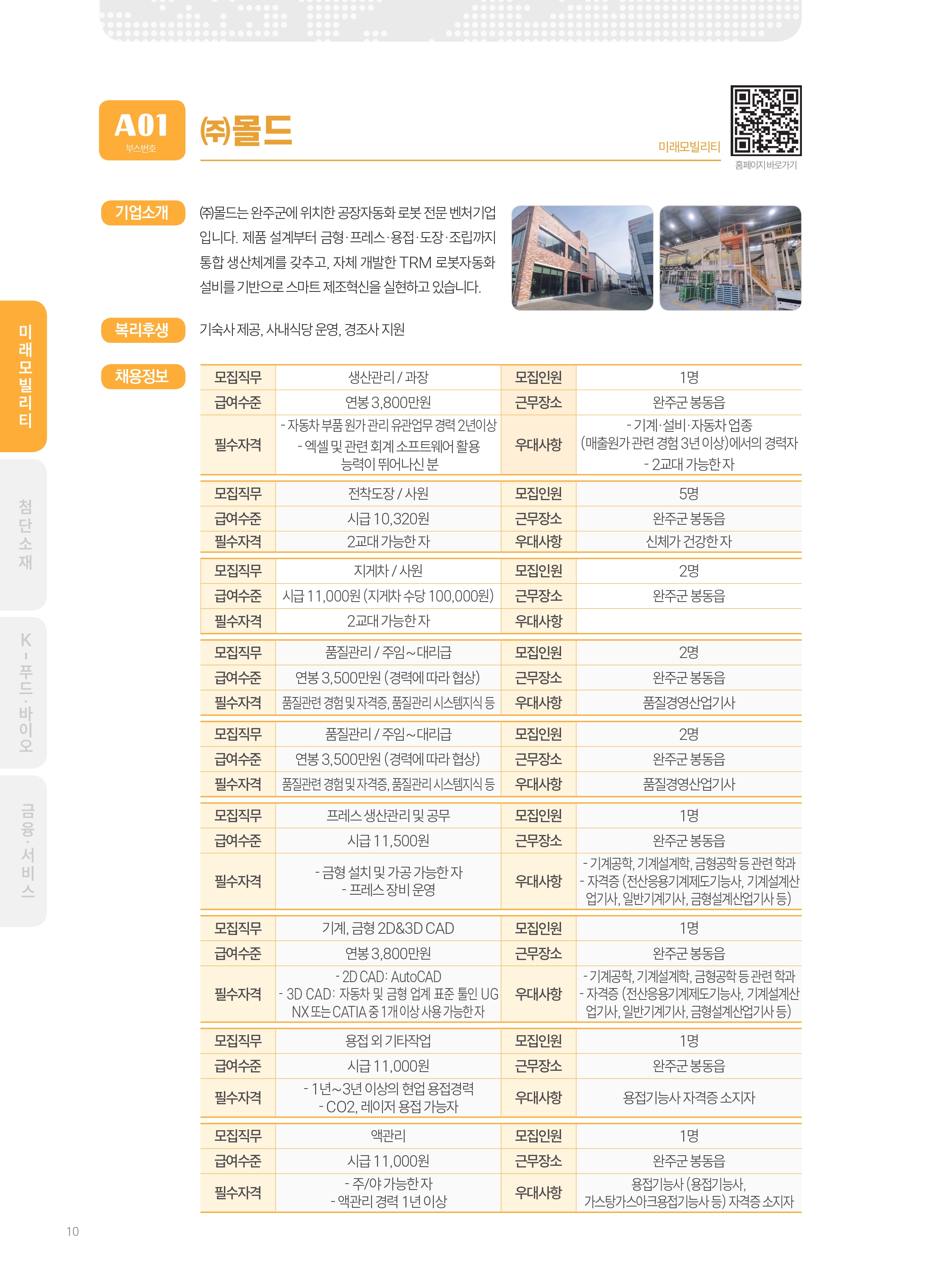 2026년도 (주)몰드 기업 소개 자료 이미지 1