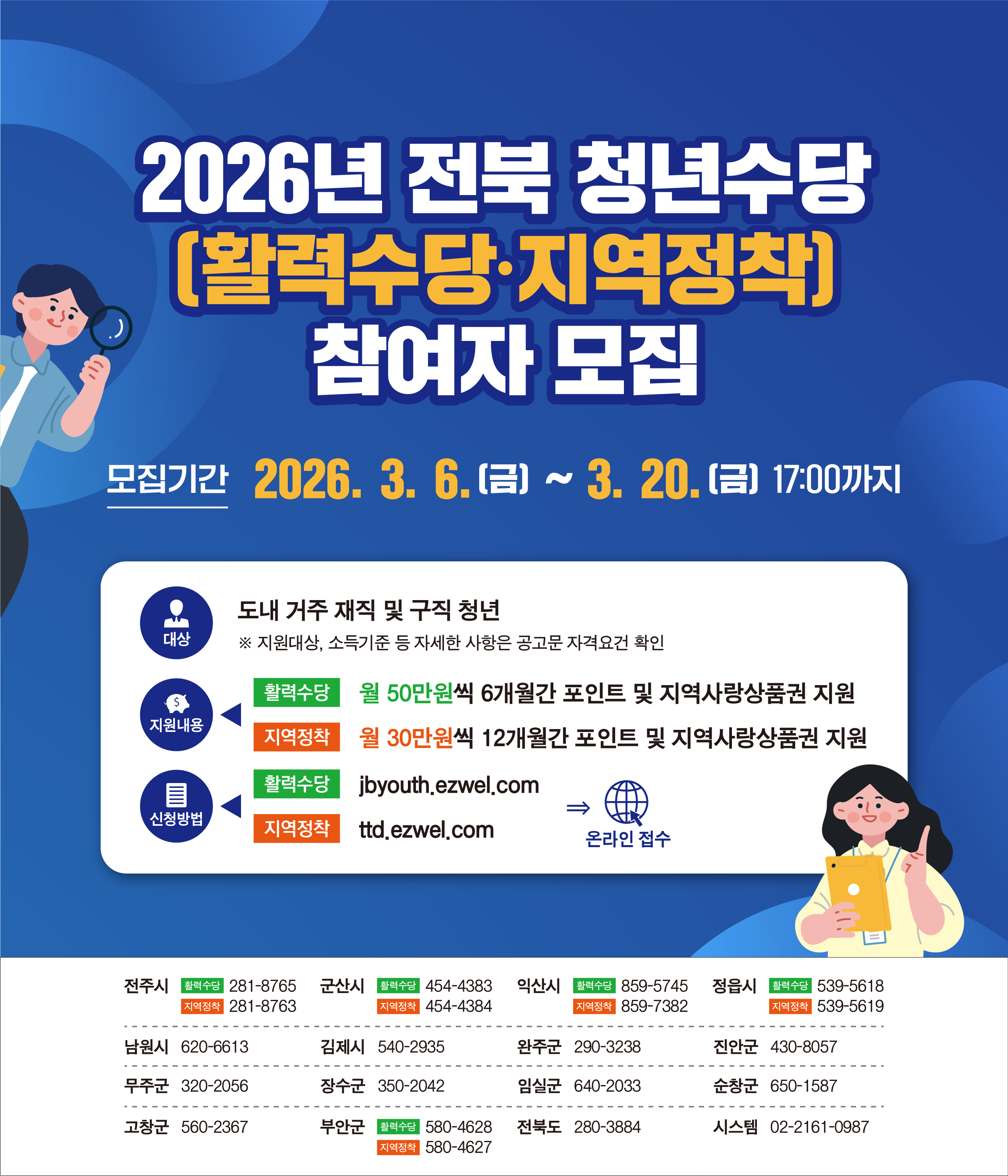 청년활력수당Go Beyond,
Create Harmony

모두의 한계를 넘어, 새로운 조화

2036 하계올림픽
전북 유치 도전

전북특별자치도
